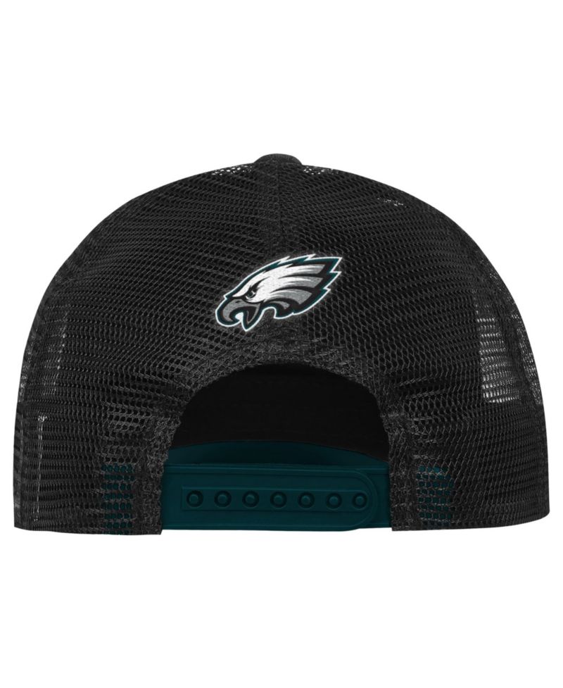 Big Boys' and Girls' Philadelphia Eagles Handoff Foam Front Panel Adjustable Trucker Hat