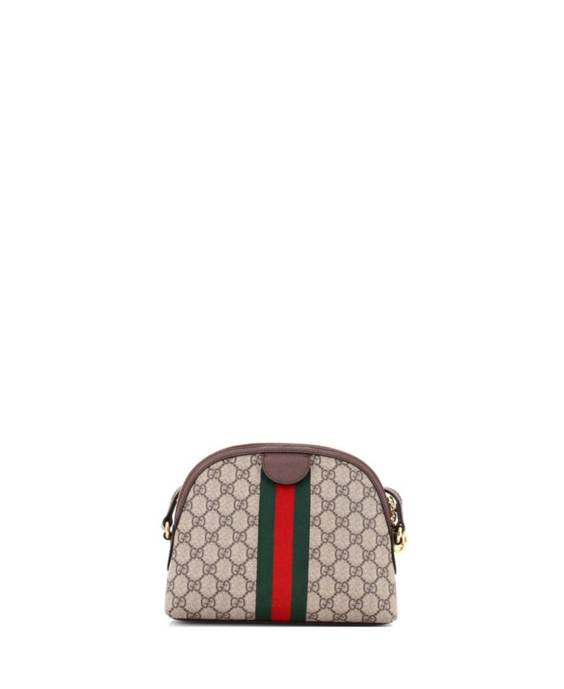 Small Ophidia Dome Shoulder Bag GG Coated Canvas