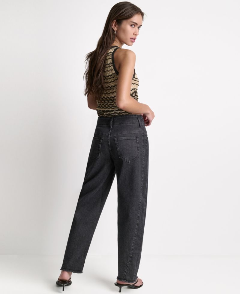Women's Seamed Mid-Rise Loose-Fit Jeans