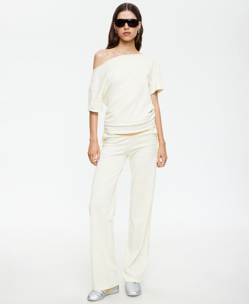 Women's Asymmetric Short-Sleeve Pull-On T-Shirt