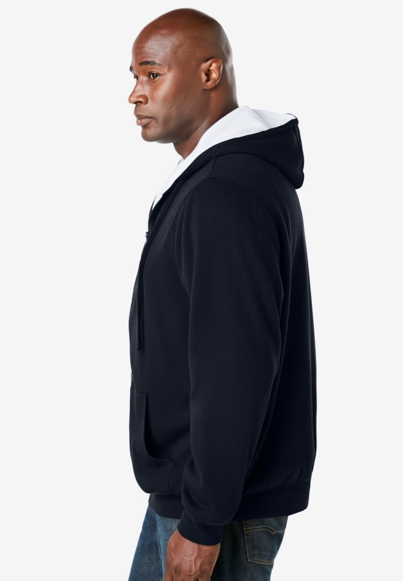 Men's by KingSize Full-Zip Thermal Hoodie