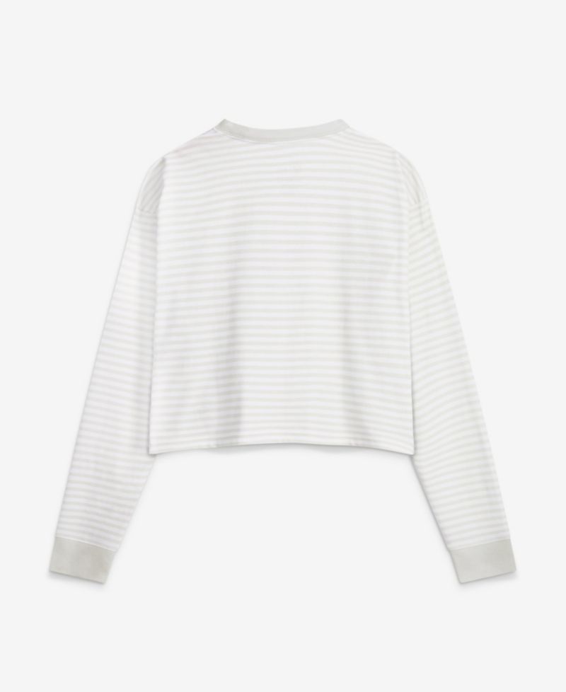 Women's White San Francisco 49ers Loose Fit Crop Top