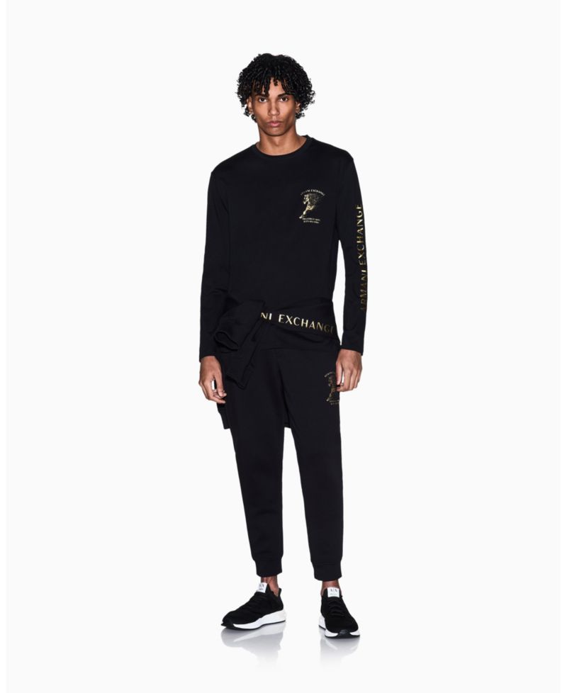 Men's Lunar New Year Back Graphic Crew Neck Sweatshirt