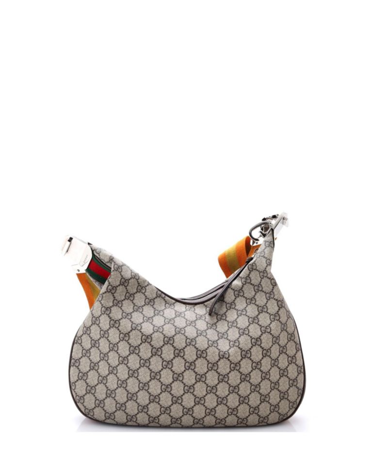 Medium Attache Shoulder Bag GG Coated Canvas