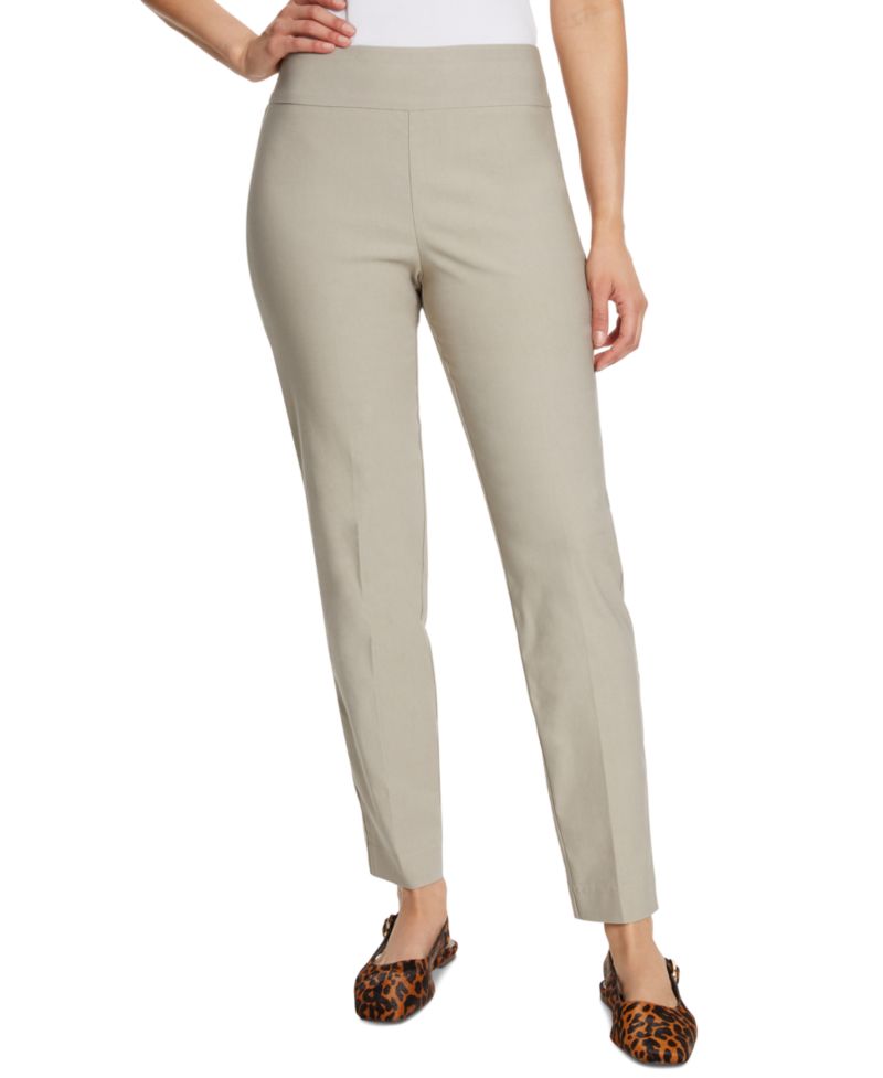 Women's Tummy-Control Pull-On Slim Trousers, in Regular, Short & Long