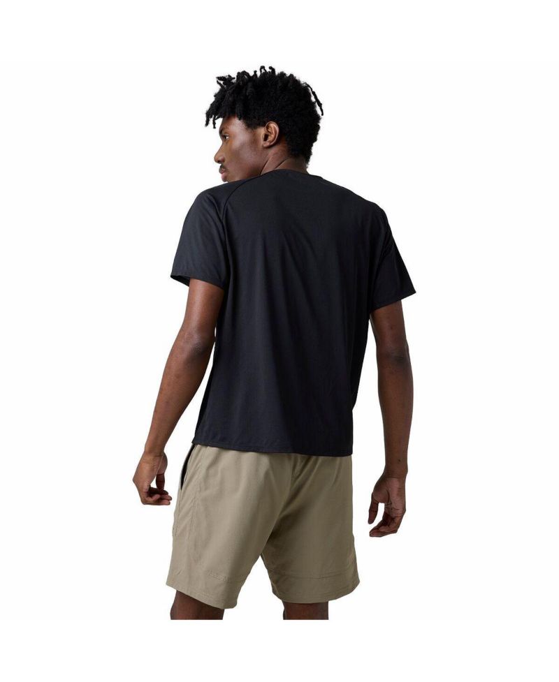 Men's Wasatch Adventure Run Crewneck Drop-Needle Grid Knit T-Shirt