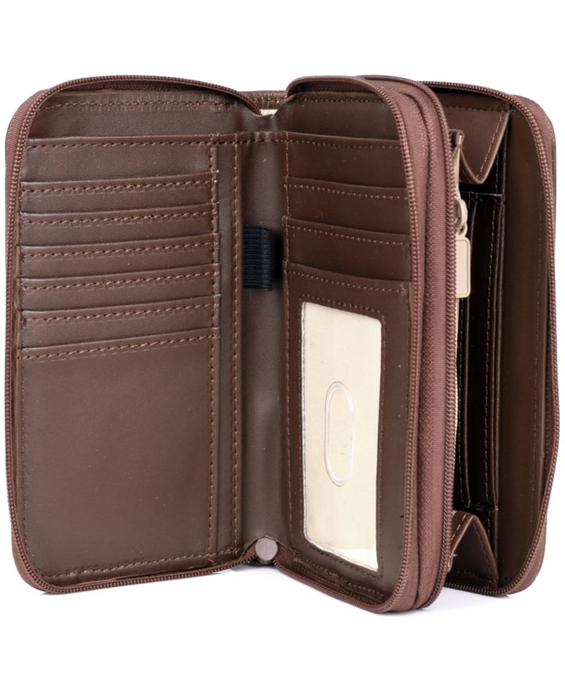 Women's Heiress Double Zip Organizer Wallet