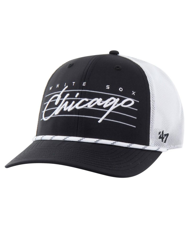 Men's Black Chicago White Sox Downburst Trucker Adjustable Hat