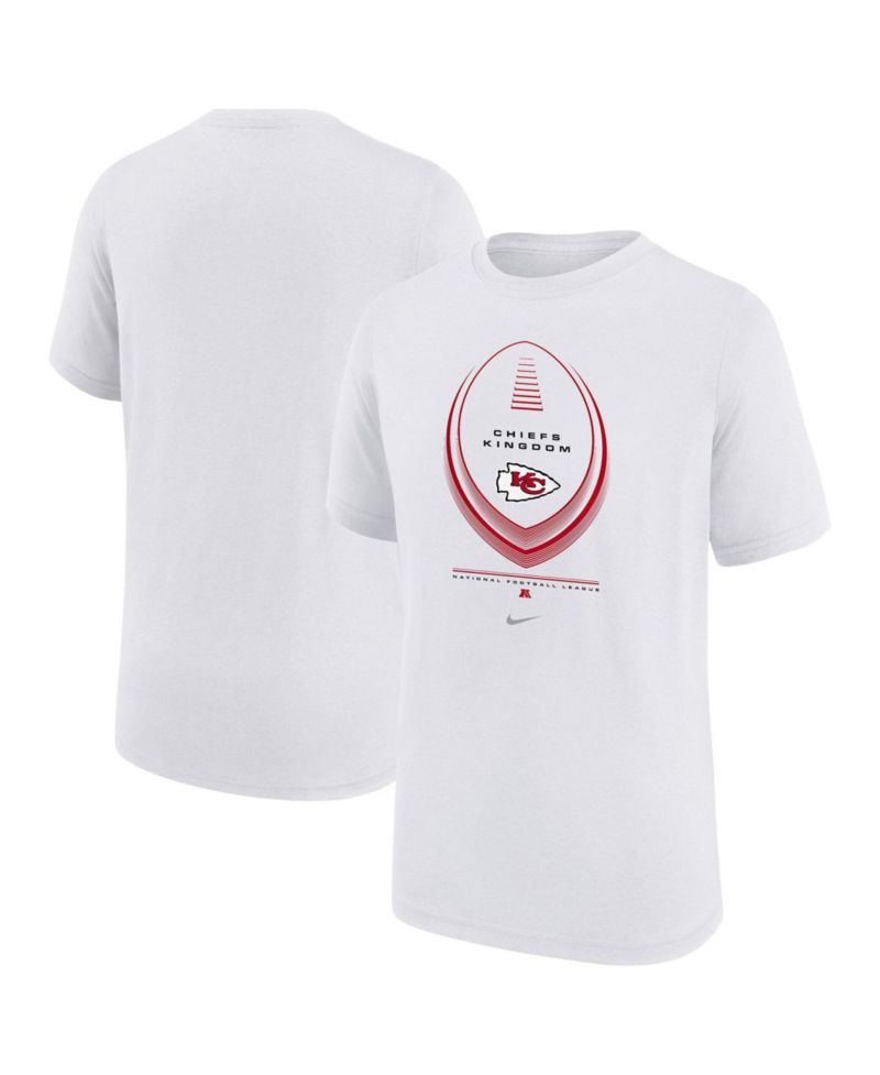 Big Boys and Girls White Kansas City Chiefs Icon Legend Dri-FIT T-Shirt