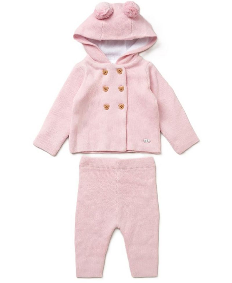 Baby Girls Jacket and Trouser Knitted, 2-Piece Set
