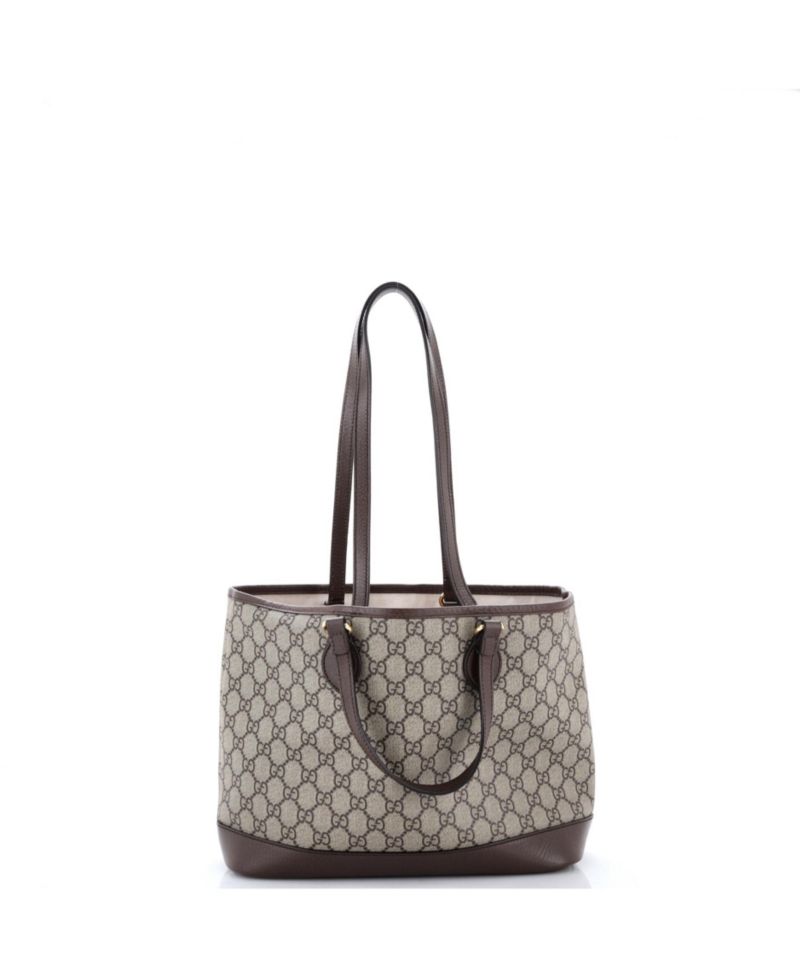 Small Ophidia Top Handle Shopping Tote GG Coated Canvas and Leather