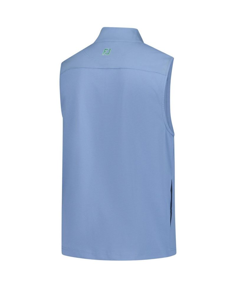 Men's Blue WM Phoenix Open Ottoman Knit Full-Zip Vest