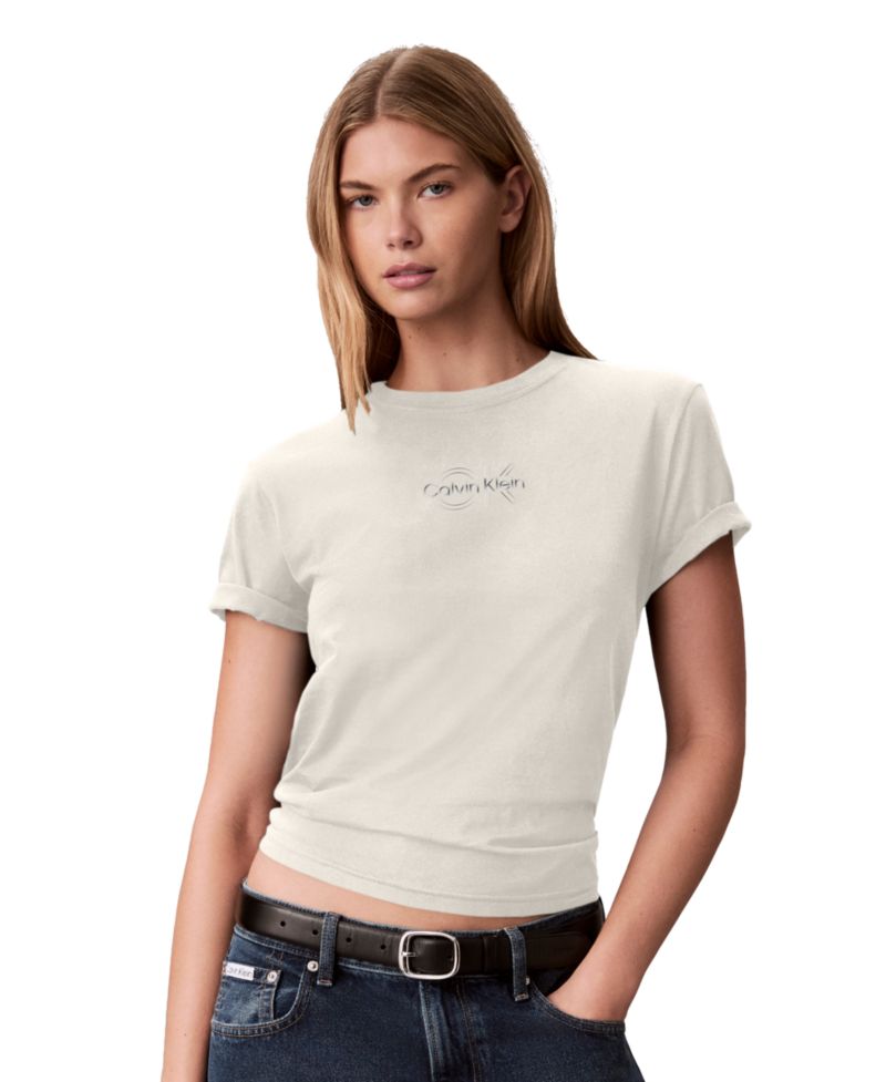 Women's Shine Metallic Graphic Short-Sleeve T-Shirt