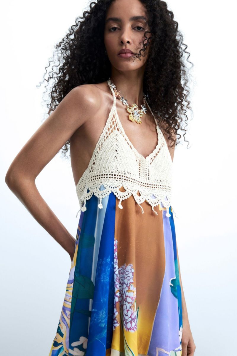 Women's Sleeveless printed dress