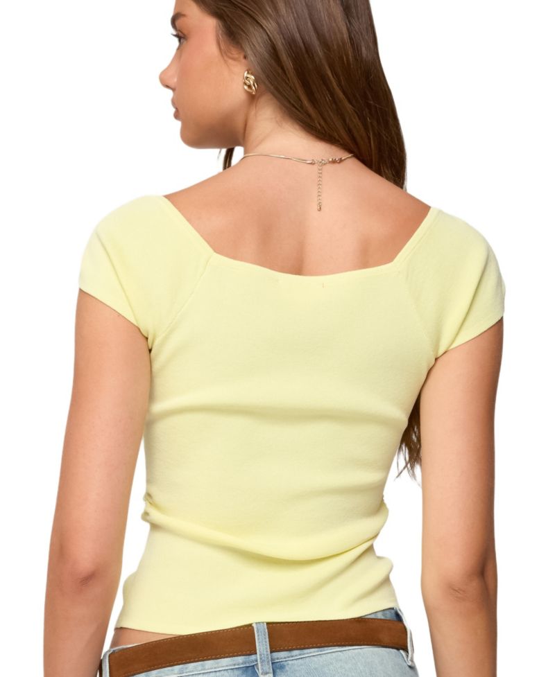 Women's Lilibet Sweetheart Button Up Top