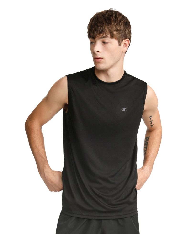 Men's Crewneck Sport Muscle Tank Top T-Shirt