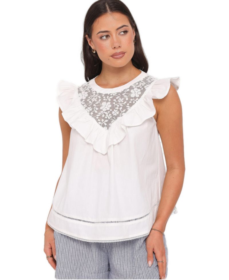 Women's Kiran Ruffle Lace Top