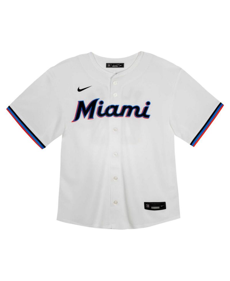 Big Boys and Girls White Miami Marlins Home Game Jersey