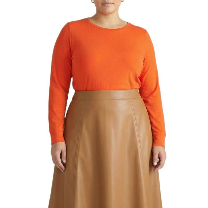 Plus Size Long Sleeve Women's Tee Rex