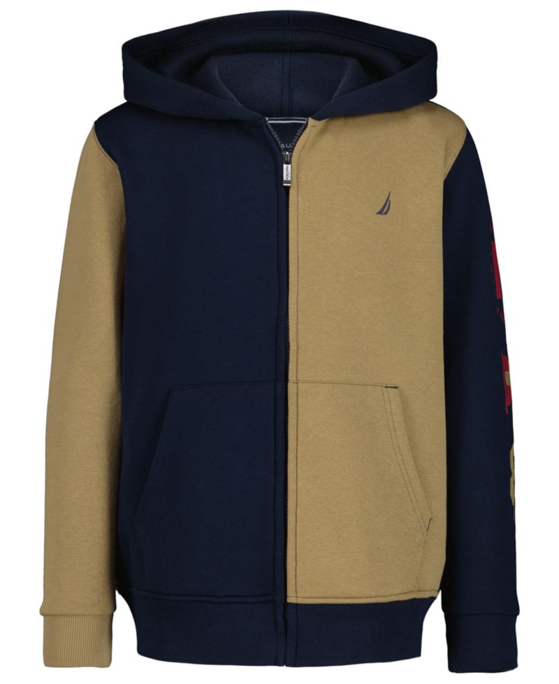 Men's Colorblocked Zip Fleece Hoodie