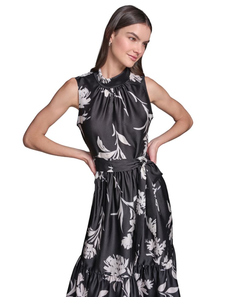 Women's Belted Midi Dress