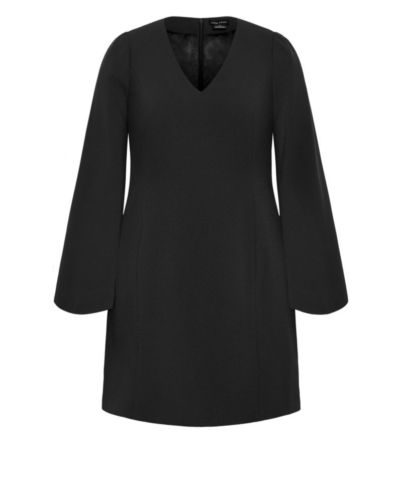 Plus Size Amaya Cape Sleeve Mini Dress
