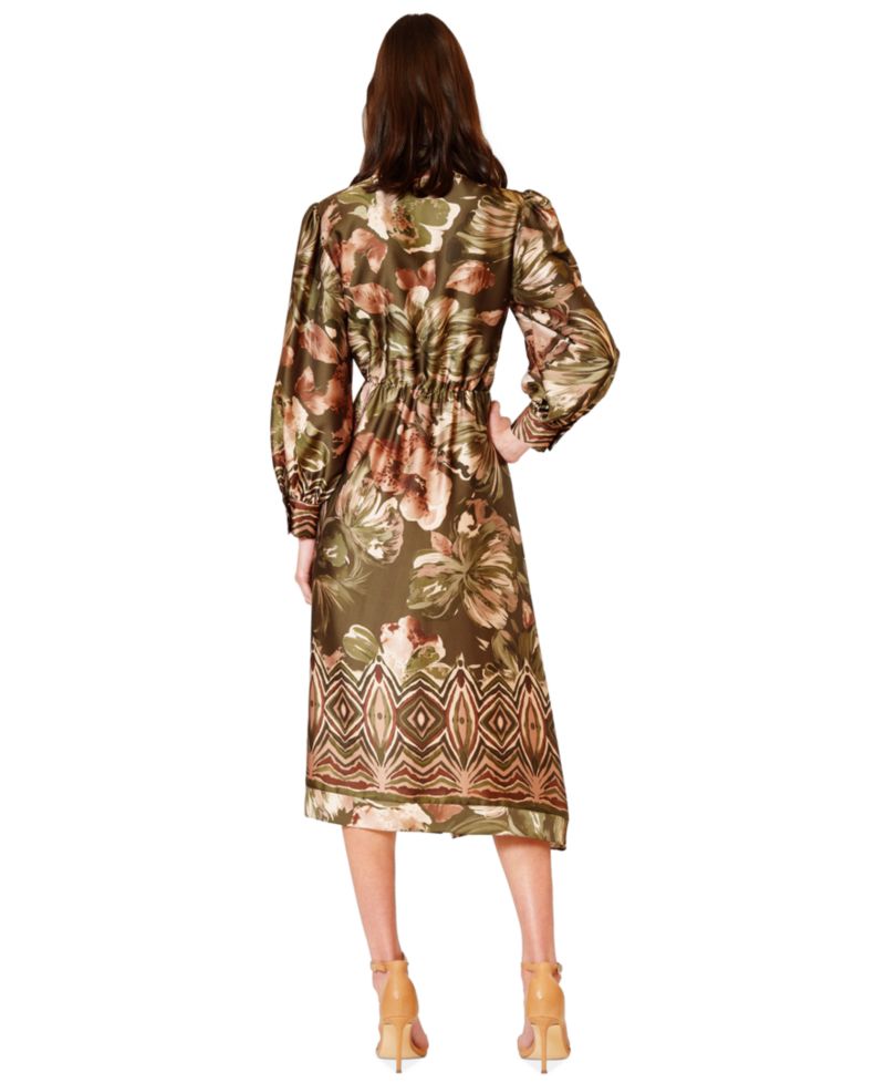 Women's Long-Sleeve Midi Shirtdress