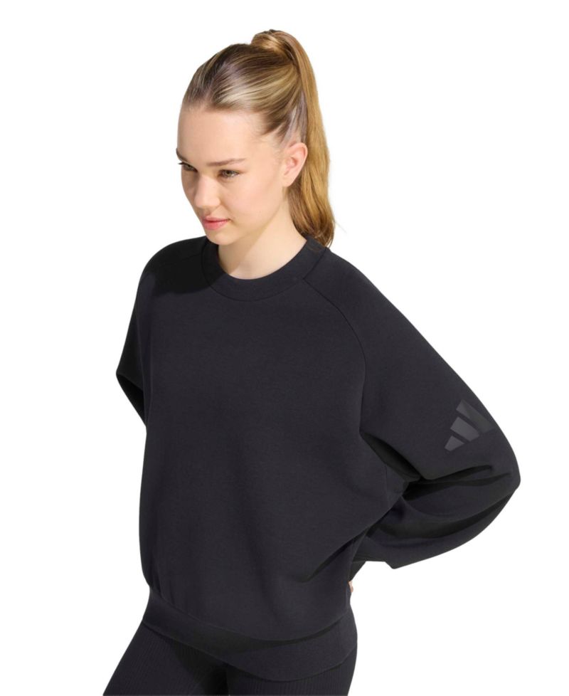 Women's Soft Lux Loose-Fit Crewneck Long-Sleeve Sweatshirt