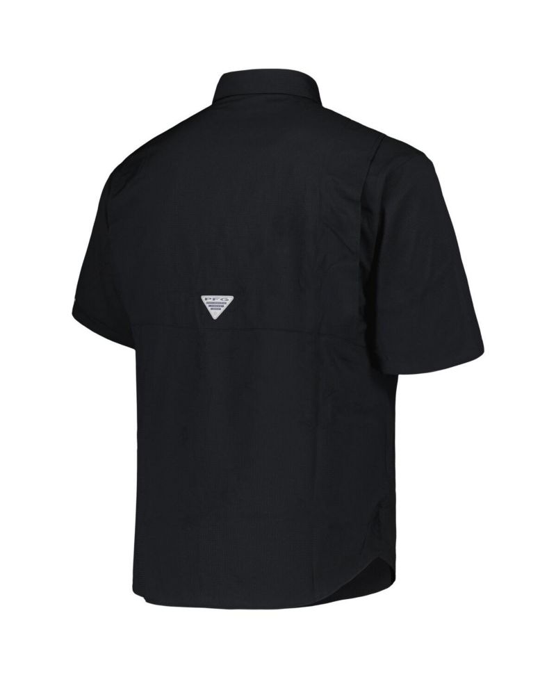Men's Black San Francisco Giants Tamiami Omni-Shade Button-Down Shirt