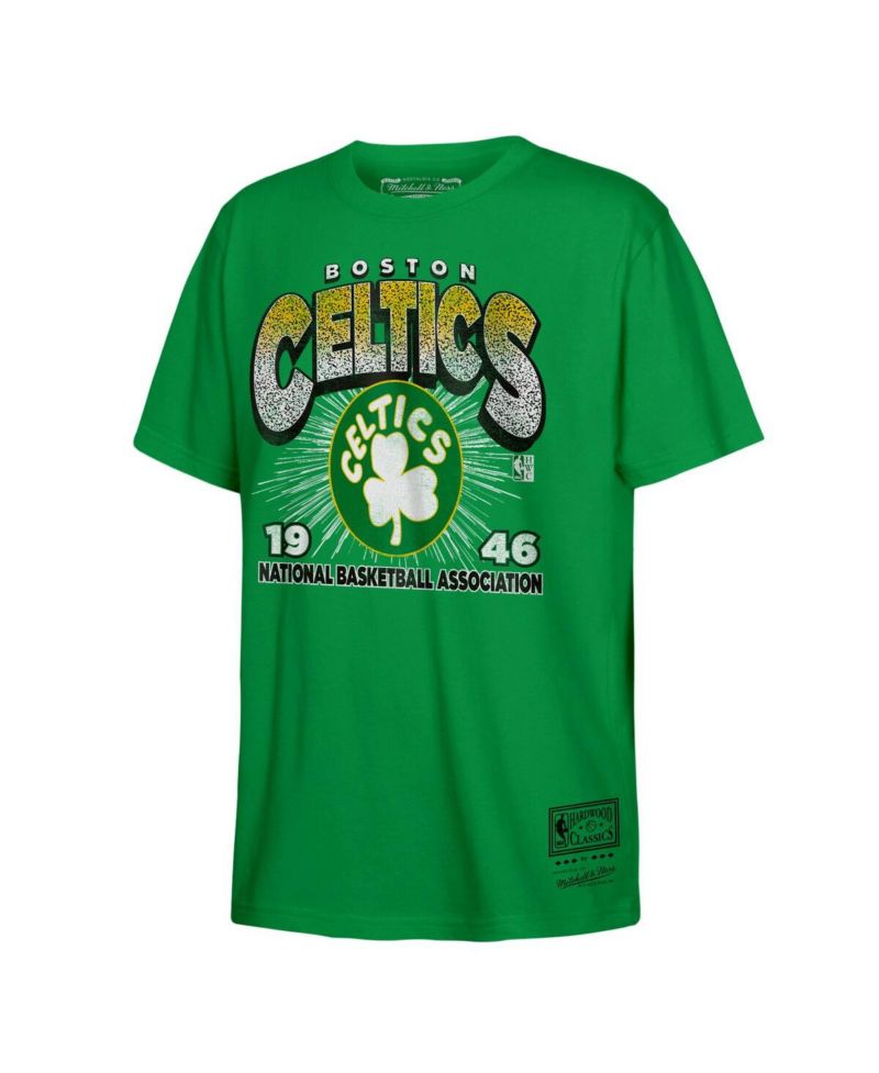Men's Kelly Green Boston Celtics Hardwood Classics Vintage Hoopster T-Shirt