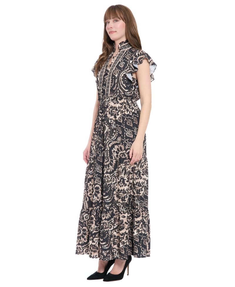 Women's Smocked Waist Maxi Dress