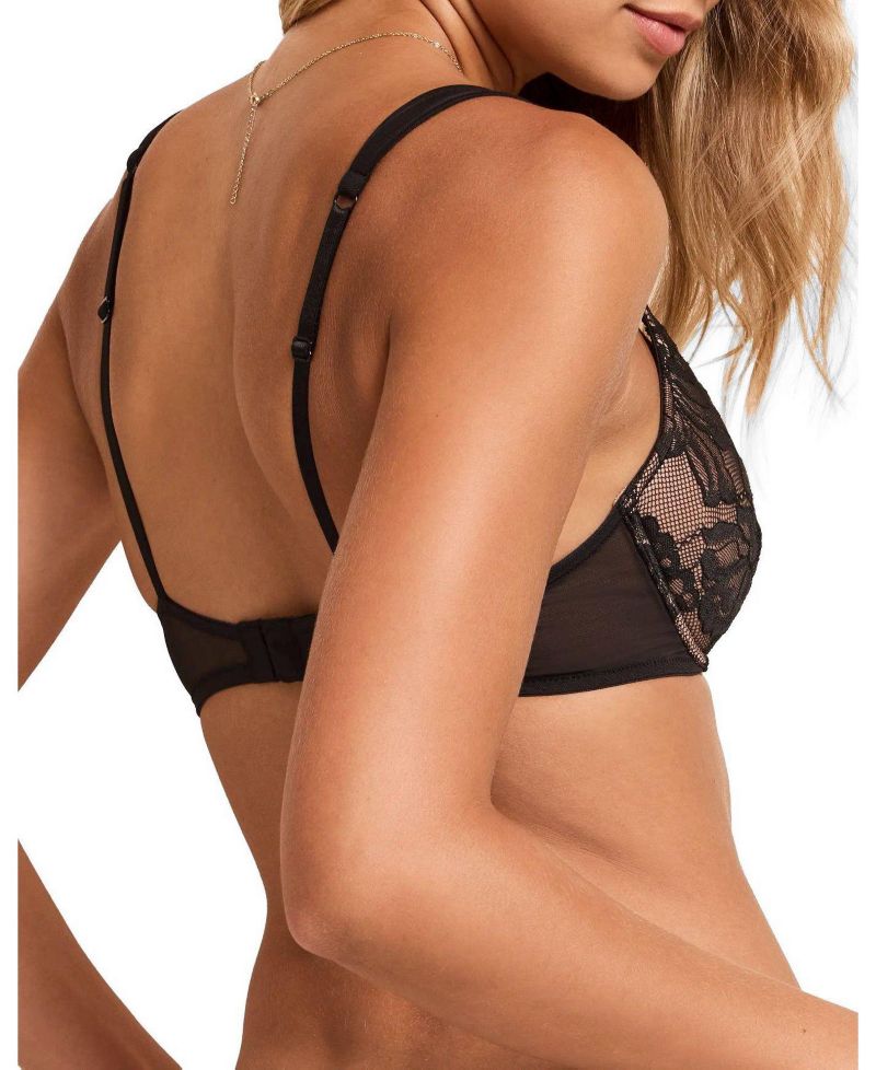 Marieprune Lace Push Up Plunge Bra
