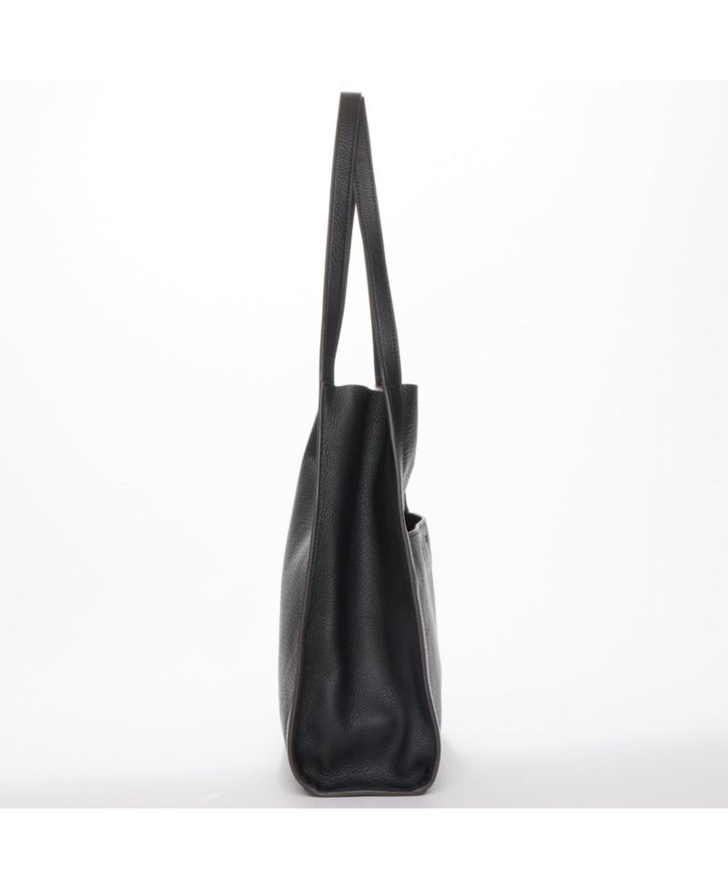 Pebbled Leather Work Tote, Everyday Pebble Leather Shoulder Bag