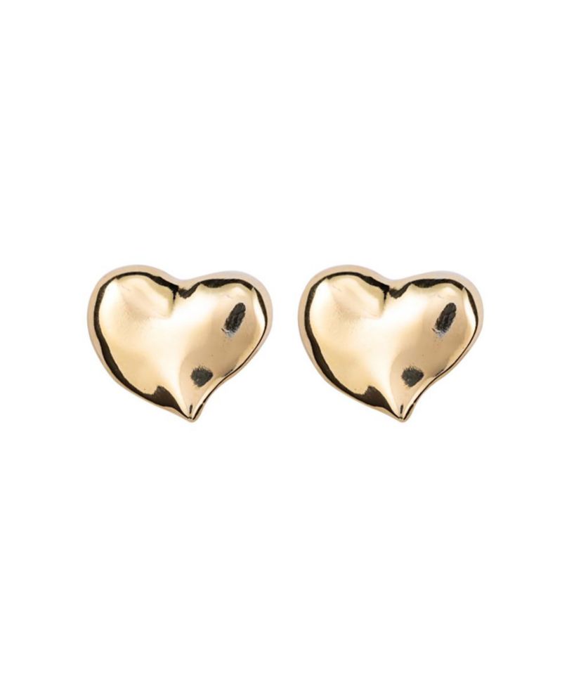Medium Heart Shaped Metal Alloy Earring