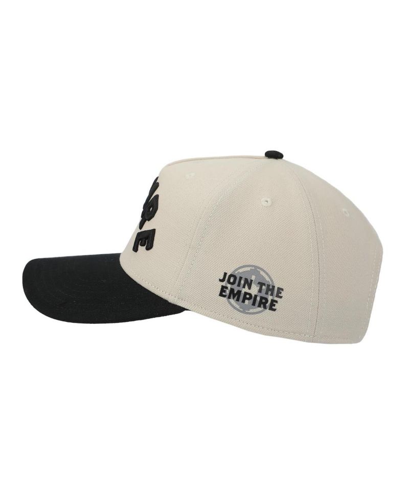 Men's Empire White and Black A-Frame Snapback Hat