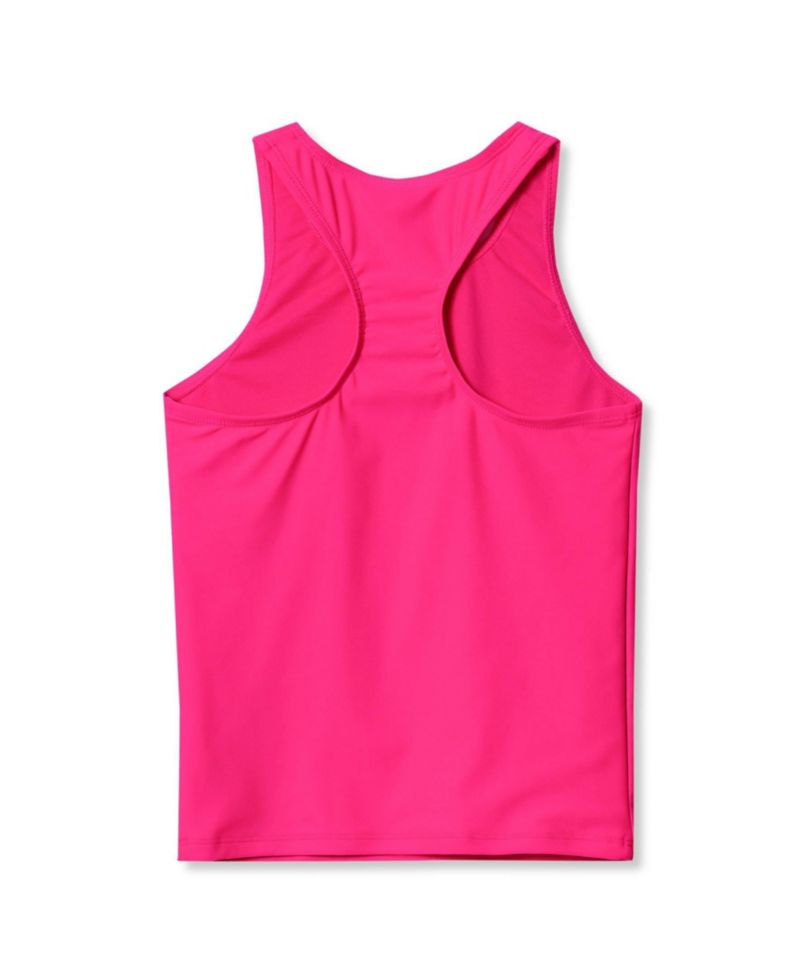 Girls Chlorine Resistant Racer Back Tankini Swim Top