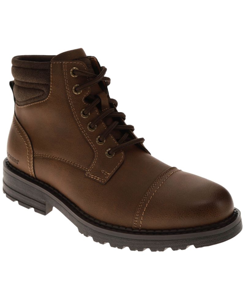 Men's Thomas Rugged Lace-Up Round-Toe Boots