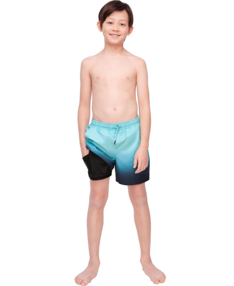 Boys Swim Trunks with Compression Liner UPF 50+