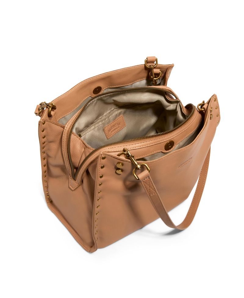 Lenox Studded Triple Entry Satchel