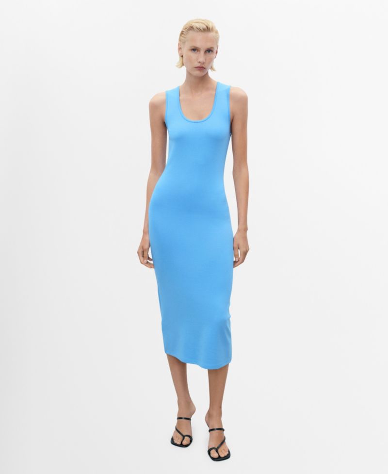 Women's Fitted Midi Dress