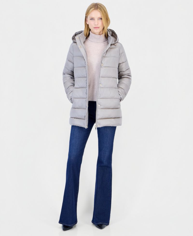 Women's Short Hooded Packable Coat