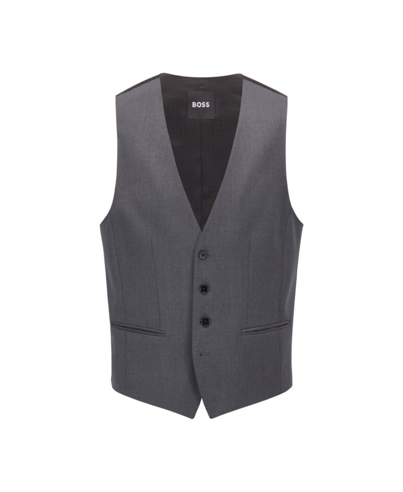 Men's Wool Serge Slim-Fit Vest