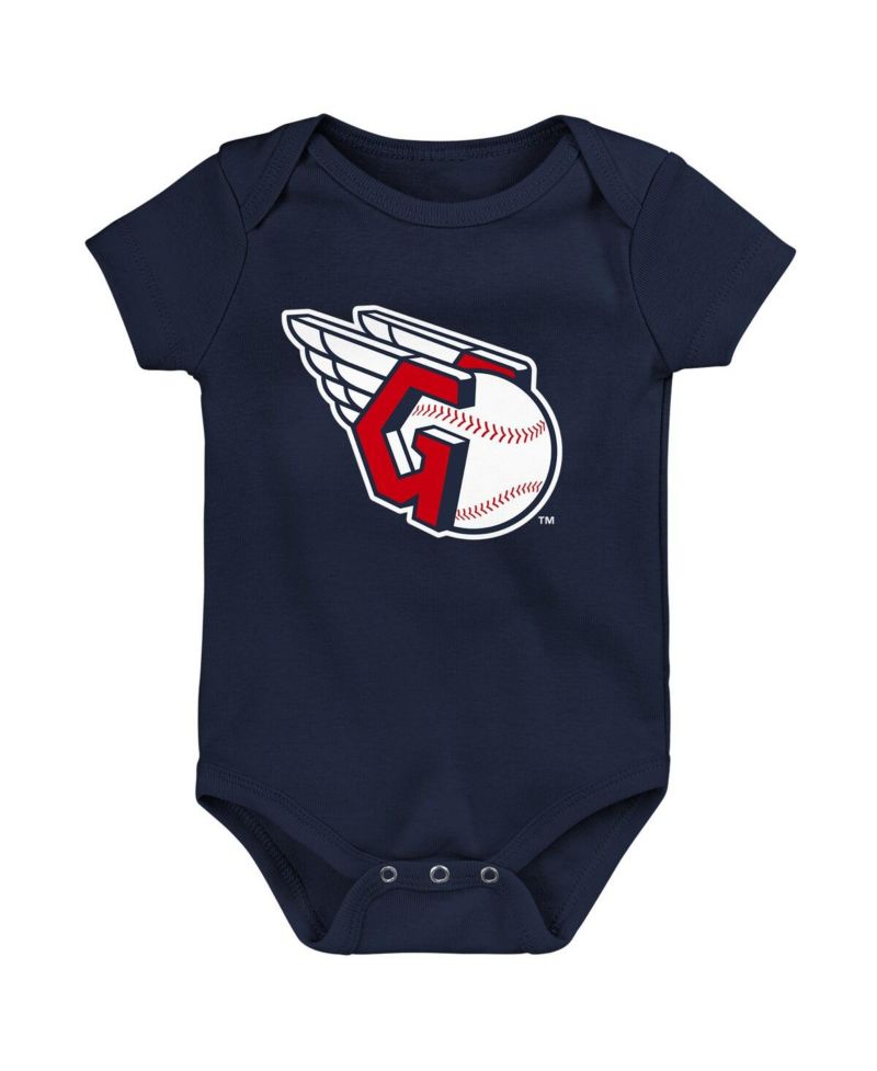Newborn and Infant Boys and Girls Navy Cleveland Guardians Primary Team Logo Bodysuit