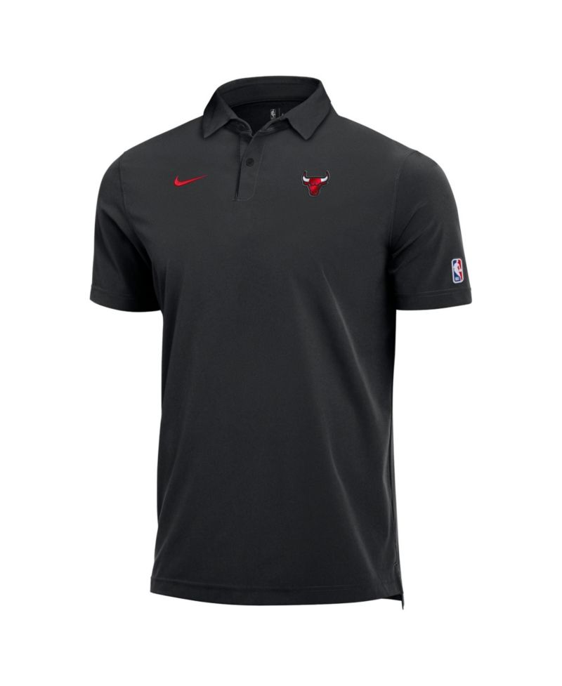 Men's Black Chicago Bulls 2026/27 Dri-FIT Coaches Polo Shirt