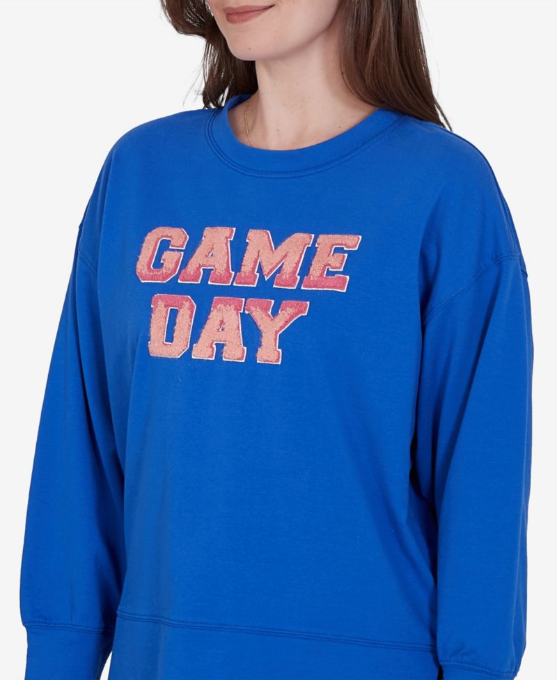 Petite Game Day Graphic Crewneck Sweatshirt