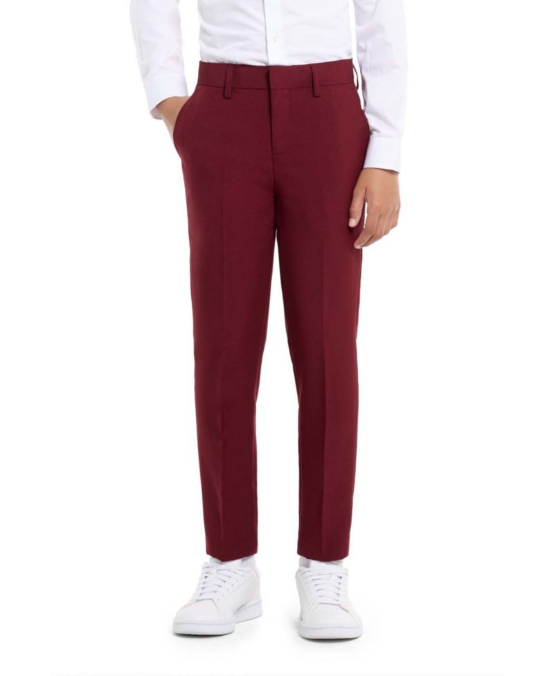 Big Boys Blazing Solid Color Suit, 3-Piece Set Including Blazer, Pants and Clip-On-Tie
