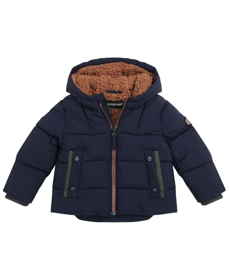 Baby Boys' Sherpa Lined Puffer Jacket