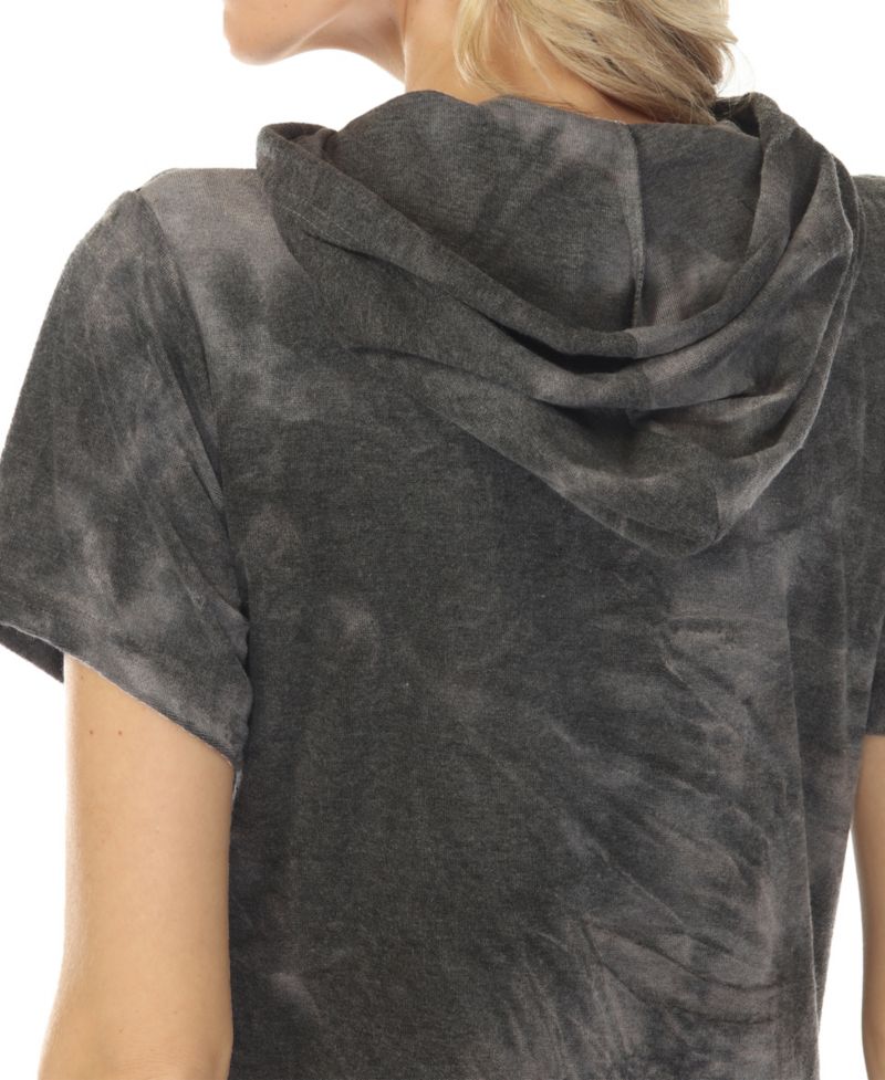 Women's Short Sleeve Hoodie Dress