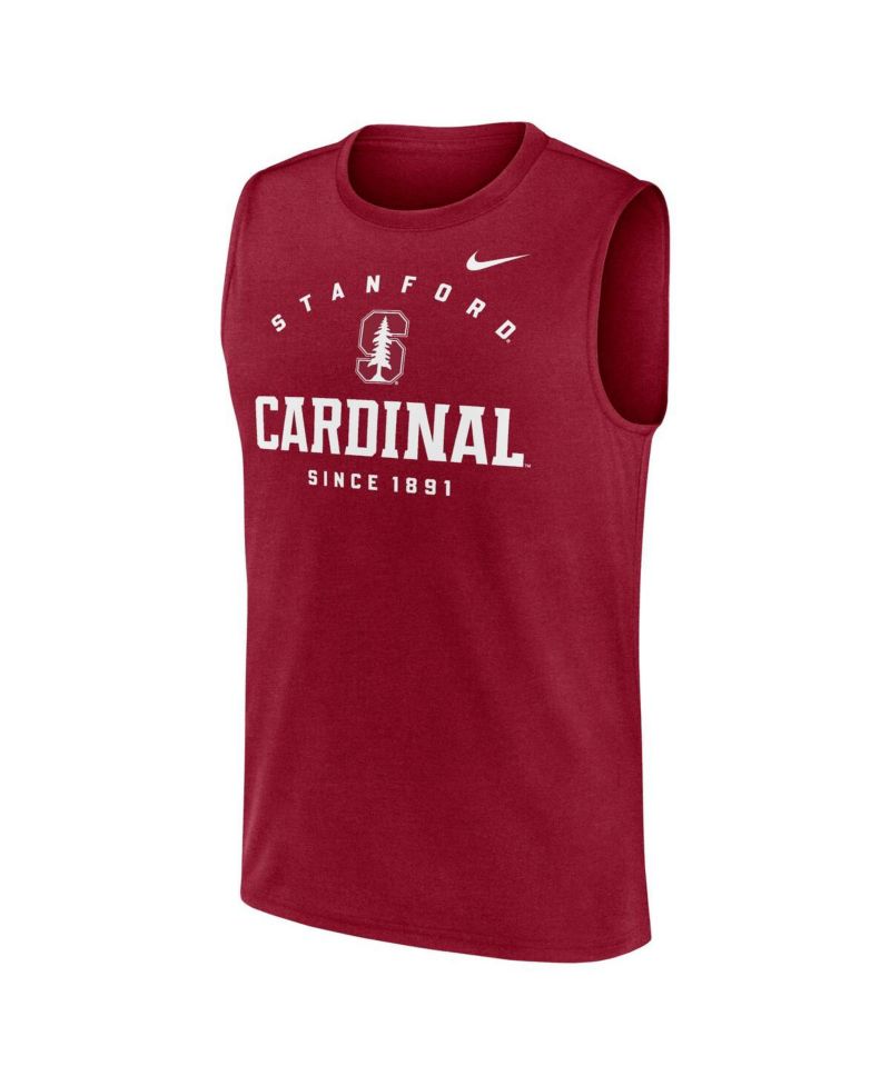 Men's Cardinal Stanford Cardinal Primetime Legend Lock Up Performance Muscle Tank Top