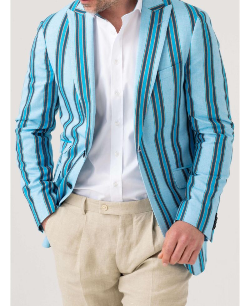 Men's Kikoy Cotton Tailored Blazer
